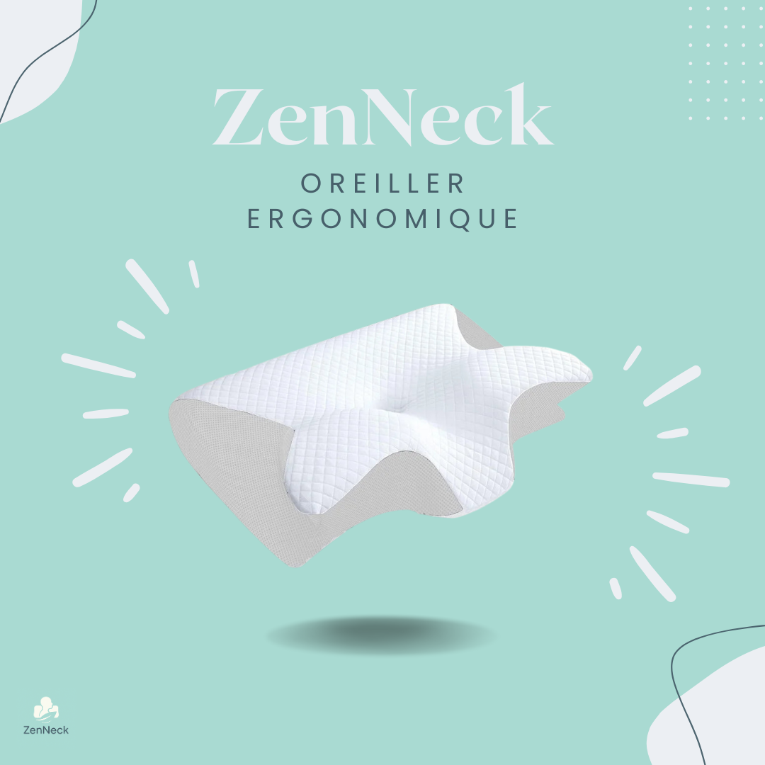 ZenNeck - Oreiller cervical Ergonomique à Mémoire de Forme