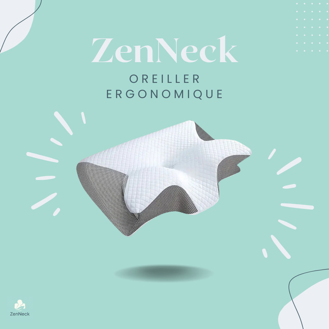 ZenNeck - Oreiller cervical Ergonomique à Mémoire de Forme